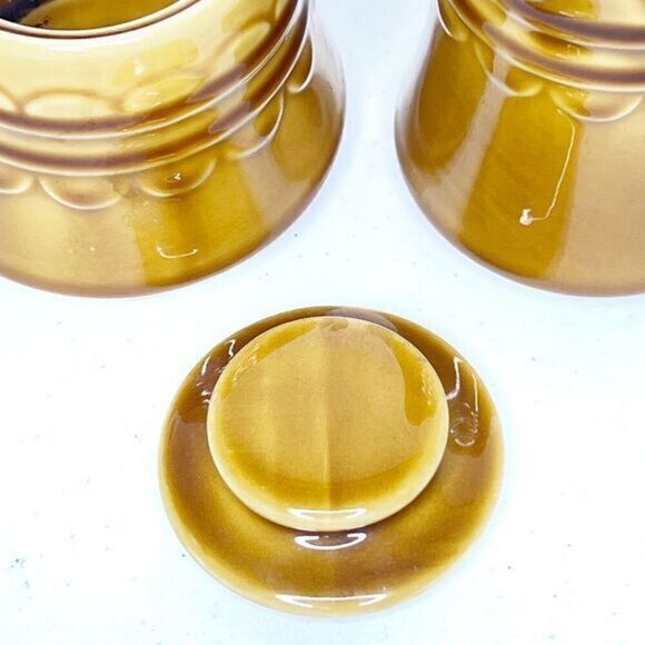 Vintage Castilian by Coventry‎ Granada Sugar & Creamer Brown Design Gold Body - Picture 5 of 8